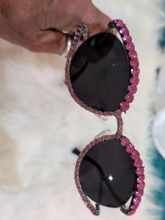 Accessories - Pink Crystal Embellished Sunglasses - Women Accessories NWOT